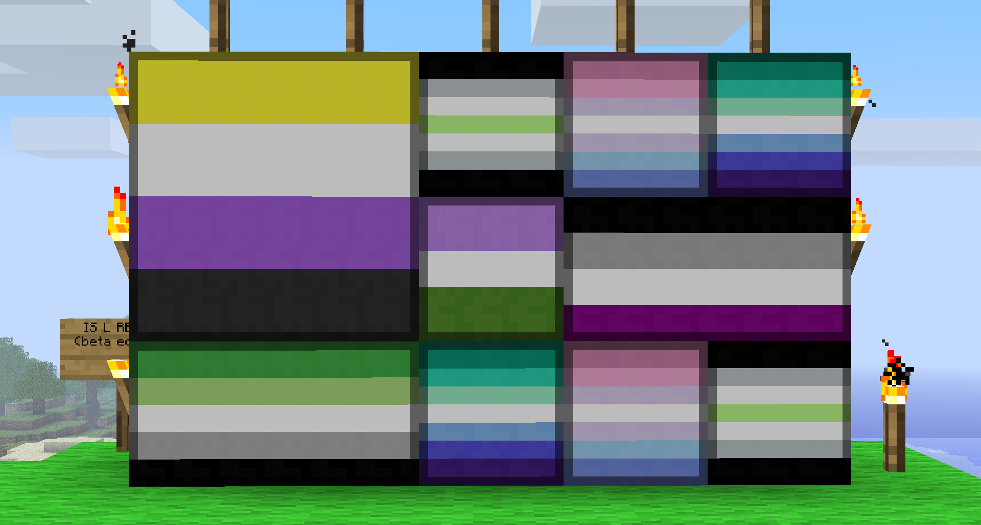 Gallery - A screenshot with some of the paintings present in Pridepack