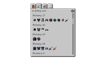 Crafting Screen