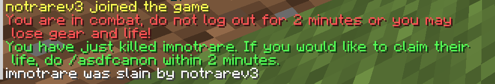 What happens if you get in combat or kill a person