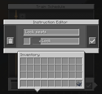 Lock Seat Schedule