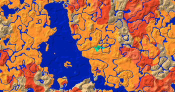 Map of the world made by mcseedmap.net