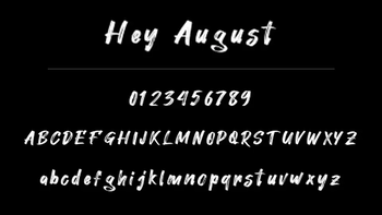 Hey August Font