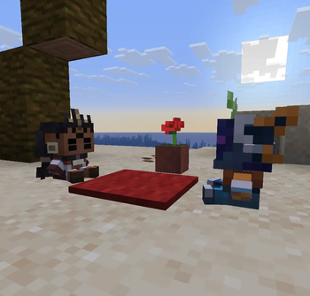 Illari and Juno at the beach