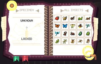 The entomology book (bugdex lol)