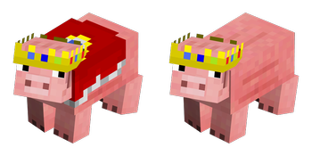Legend with and without a cape (saddle)