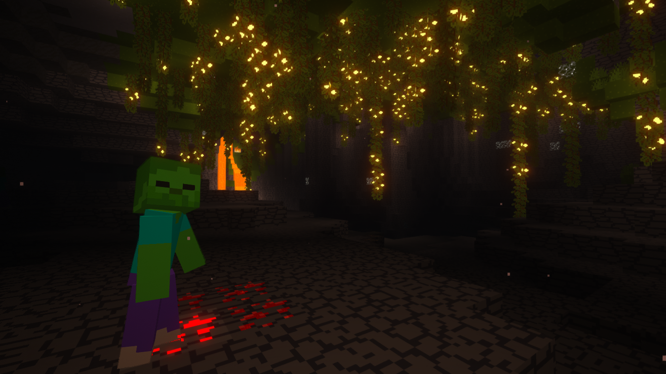 Zombie in the Lush Caves