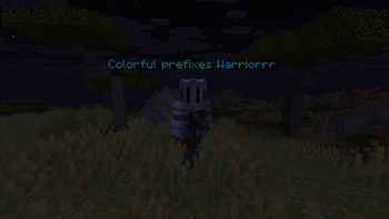 Prefixes & suffixes above players