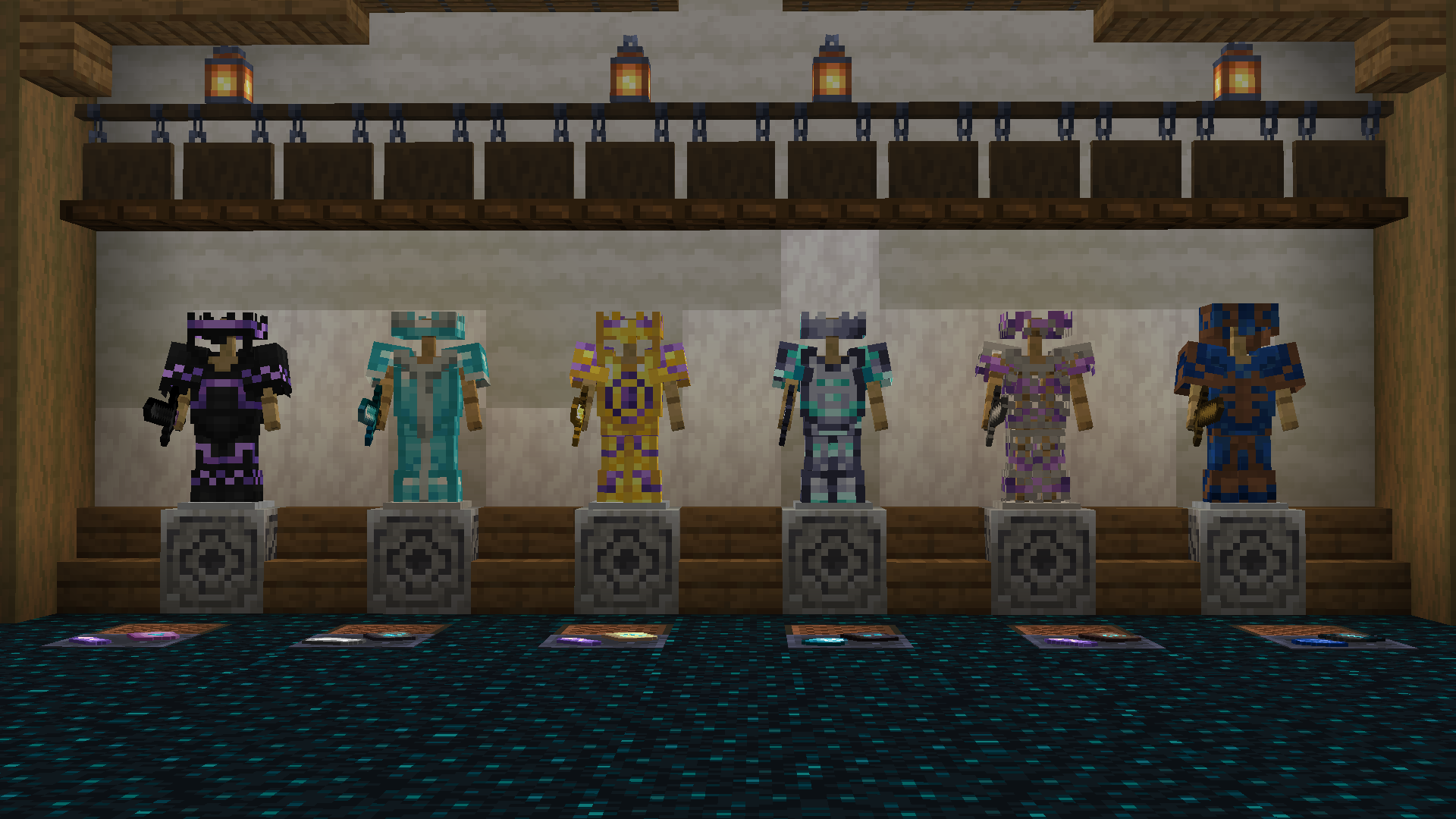 All Armors Side by Side but with Trims