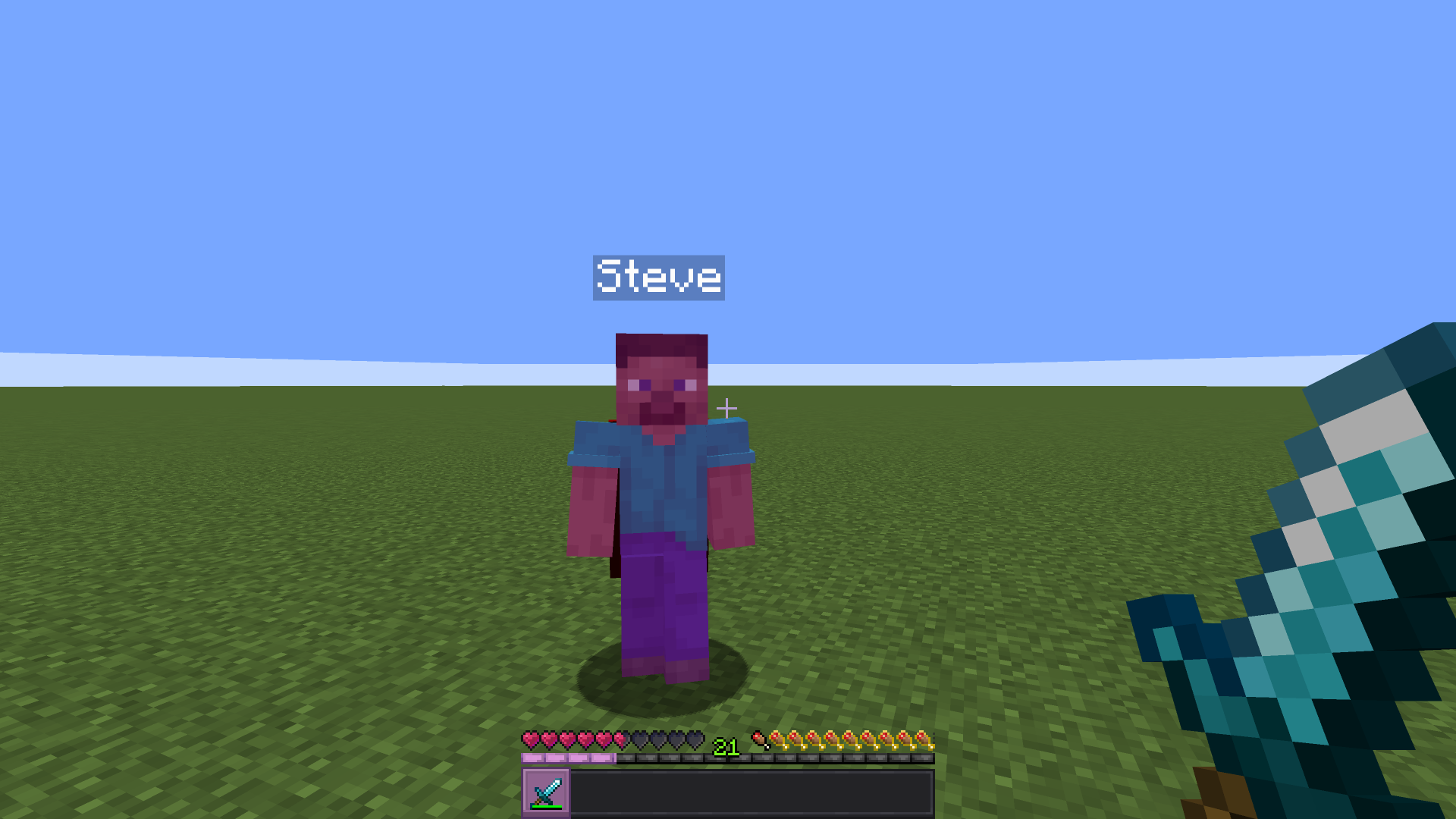 Steve is taking damage