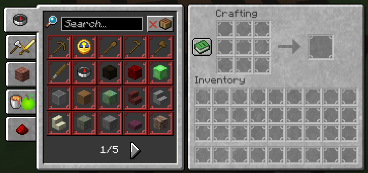 GUI - Crafting Table