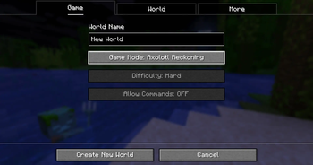 Creating an Axolotl Reckoning world