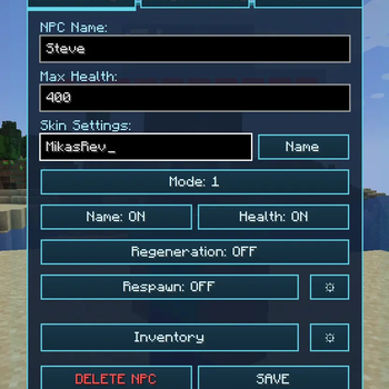 NPC Settings