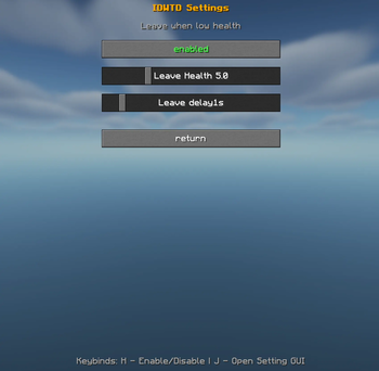 Setting GUI