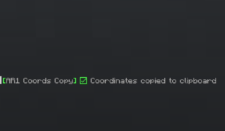 AR1 Coords Copy — screenshot 1