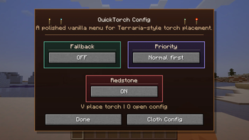 Configure menu