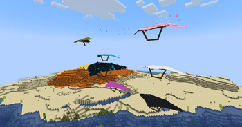 Some hang gliders