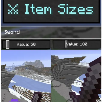 Item sizes