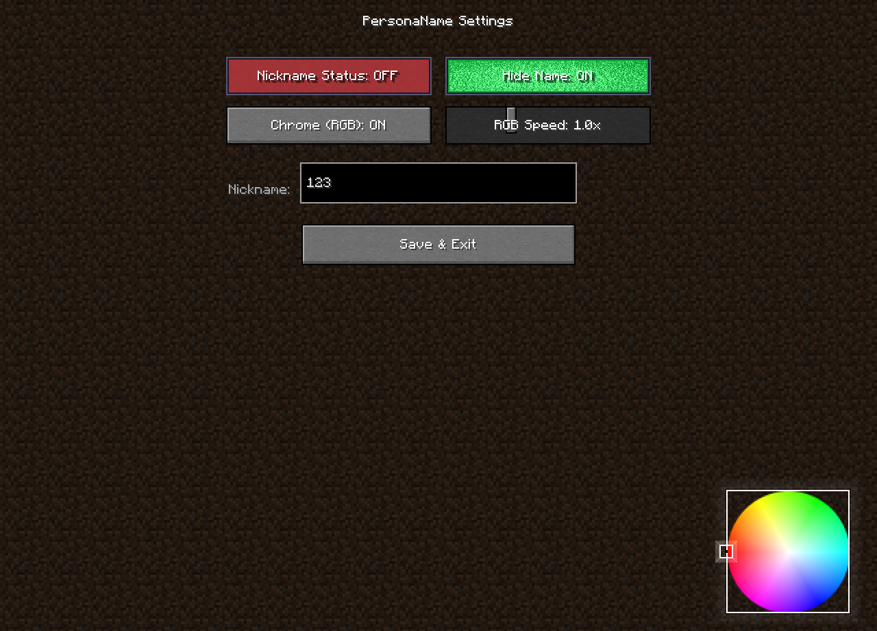 Configuration Menu