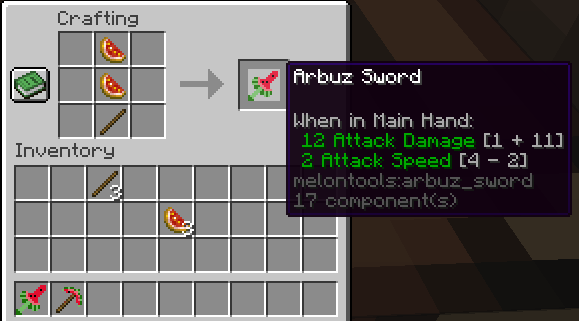 Watermelon Sword Craft and stats