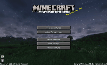 Custom game menu