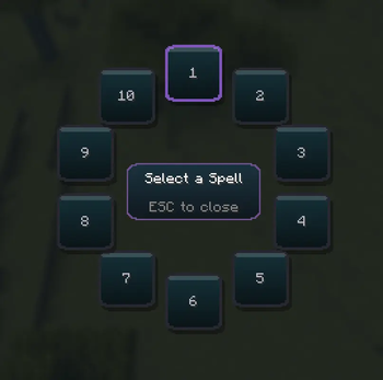 Spell Selection Wheel