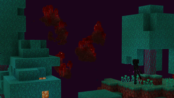 Crimson Forest islands from adjacent Warped Forest