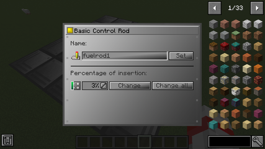 Control Rods GUI