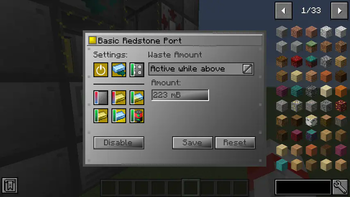 Redstone Port GUI