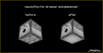 Dispenser and dropper bottom texture