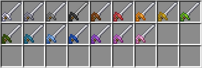All Colours of rubber swords