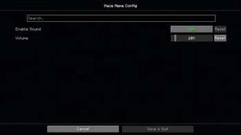 Configuration Menu
