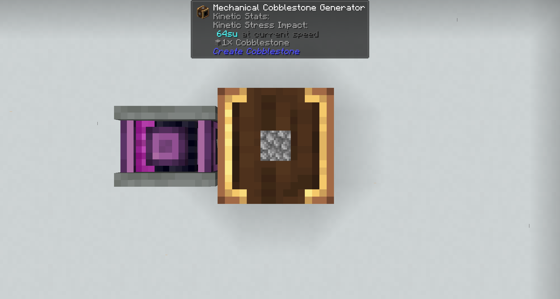 Minecraft fabric create cobblestone mod cobblestone generator