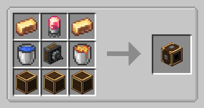 Generator crafting recipe