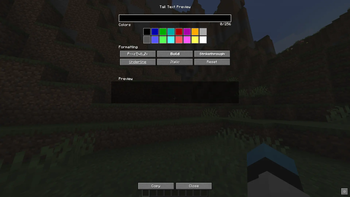Main menu