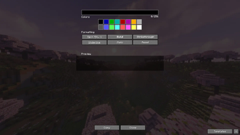 Main menu