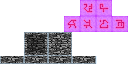 white bold crystal outlines