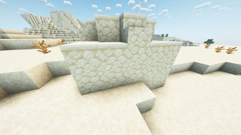 A Desert Temple showcasing Connected Sandstone