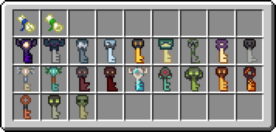 inventory view of simplified chart and key textures