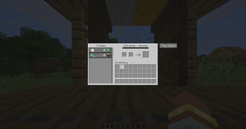 The Play Chess button on any villager’s trade screen