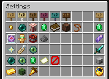 Settings Menu