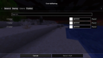 Colors Settings