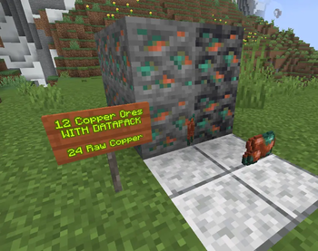 Copper Dropped with datapack.