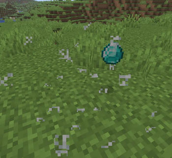 Items drop on breaking cobweb