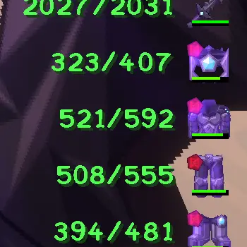 Armor HUD with Item