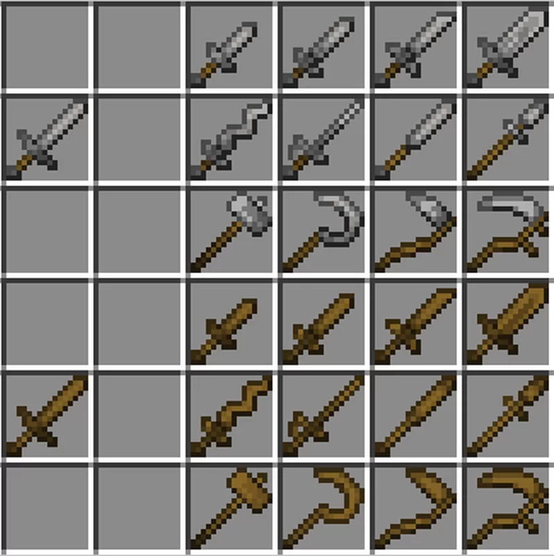 Wood and Stone Weapons