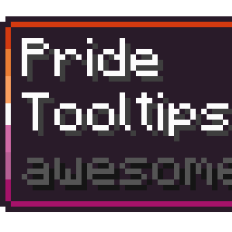 Lesbian Pride Flag Tooltip (Frame-only Alt-BG 7-Color Turned)