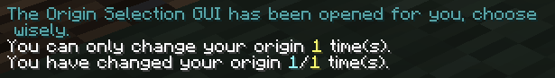 Post-change chat message