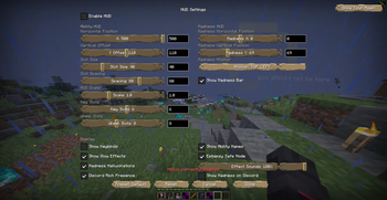Customizable HUD