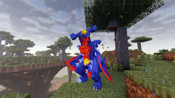 Player Mega Garchomp In The Rain