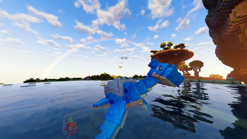 Player Lapras Chilling With Magikarp